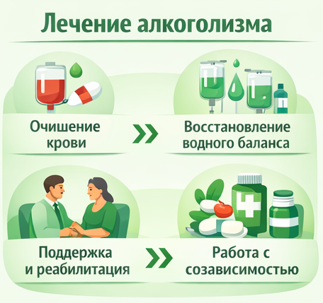 лечение алкоголизма в Южно-Сахалинске этапы